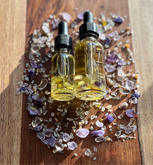 All Oil Face Cleanse with Ametrine Quartz Crystals