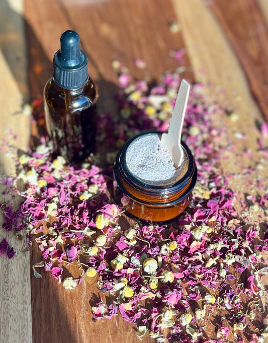 Floral Cleansing Grains with Matching Hydrosol